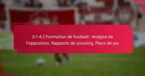 Read more about the article 3-1-4-2 Formation de football : Analyse de l’opposition, Rapports de scouting, Plans de jeu