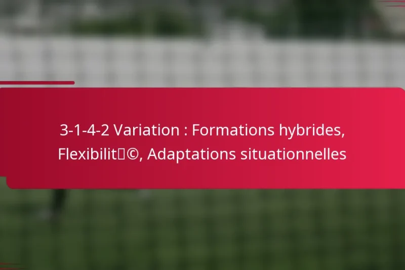 3-1-4-2 Variation : Formations hybrides, Flexibilité, Adaptations situationnelles