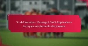 Read more about the article 3-1-4-2 Variation : Passage à 3-4-3, Implications tactiques, Ajustements des joueurs
