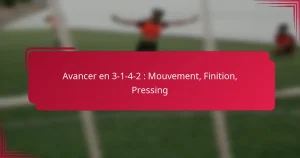 Read more about the article Avancer en 3-1-4-2 : Mouvement, Finition, Pressing