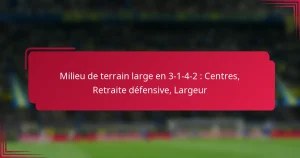 Read more about the article Milieu de terrain large en 3-1-4-2 : Centres, Retraite défensive, Largeur