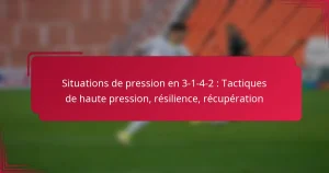 Read more about the article Situations de pression en 3-1-4-2 : Tactiques de haute pression, résilience, récupération
